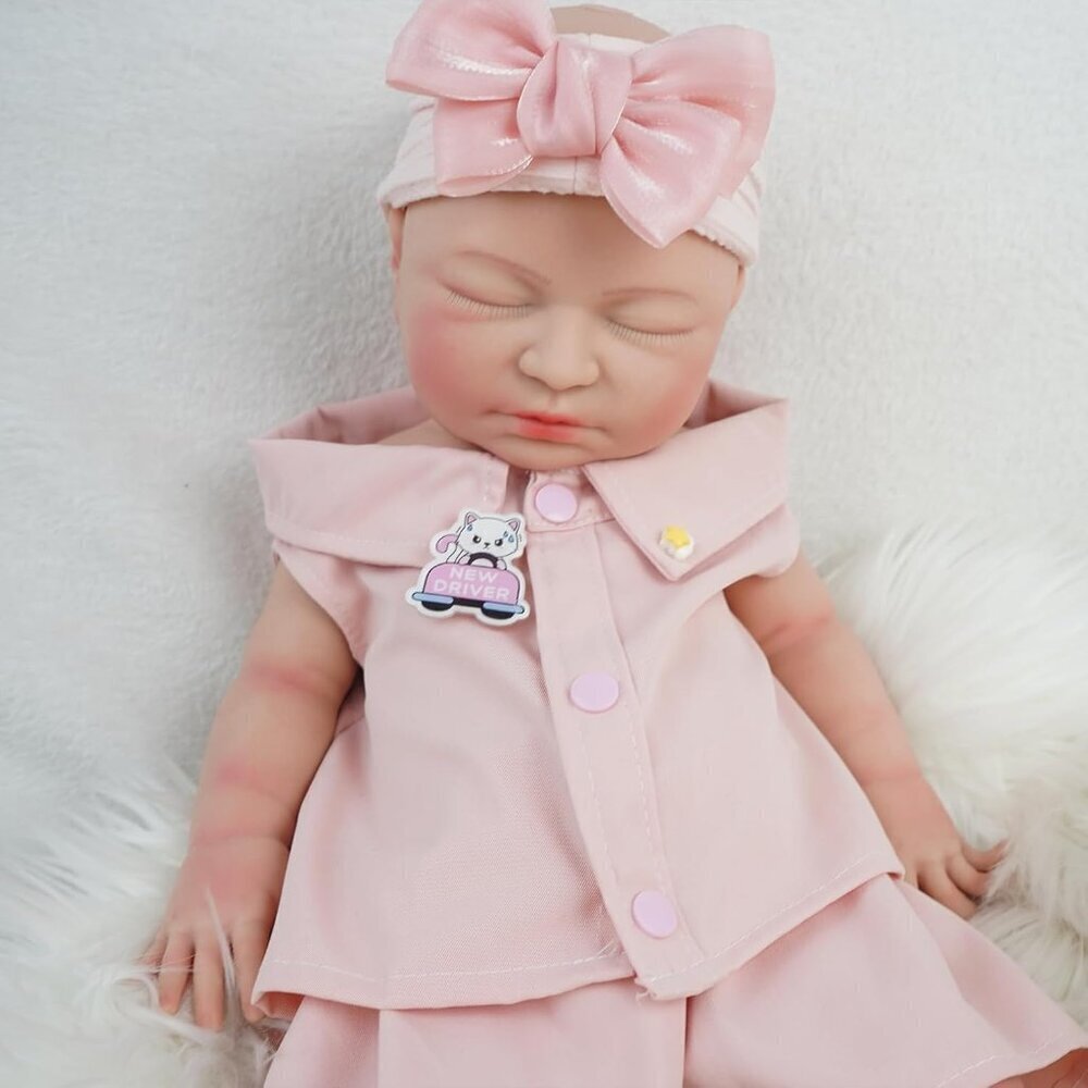 20.5Inch Full Silicone Reborn Baby Dora Ivory Angelic Face Toddler Girl Doll